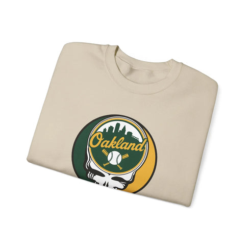Grateful Dead - Oakland A's Stealie Grateful Dead Crewneck Sweatshirt - MLB - StealieShop